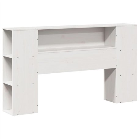 vidaXL Tête de lit avec Rangement Blanc 160 cm Bois Massif de pin