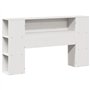 vidaXL Tête de lit avec Rangement Blanc 150 cm Bois Massif de pin