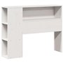 vidaXL Tête de lit avec Rangement Blanc 100 cm Bois Massif de pin