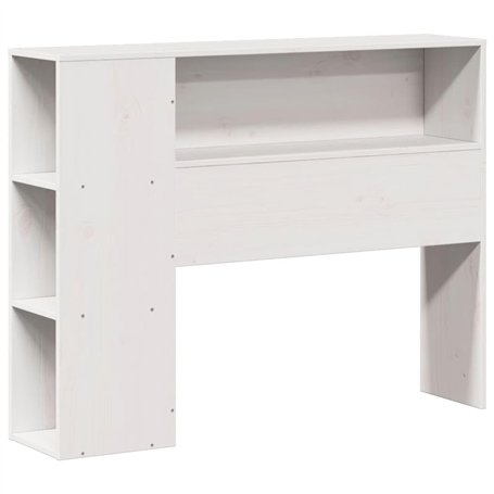 vidaXL Tête de lit avec Rangement Blanc 90 cm Bois Massif de pin