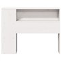 vidaXL Tête de lit avec Rangement Blanc 90 cm Bois Massif de pin, tête de lit en Bois, tête de lit avec Rangement, tête de lit s