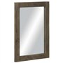 vidaXL Miroir de Salle de Bain Gris 50x3x70 cm Bois de manguier Massif