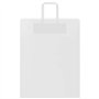 vidaXL Sacs en Papier Kraft 250 pcs avec poignées Blanc 32x12x42 cm