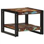 vidaXL Table Basse Multicolore 50x50x38 cm Bois de récupération Massif