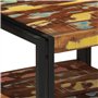 vidaXL Table Basse Multicolore 50x50x38 cm Bois de récupération Massif, Table latérale, Table de Salon, Table d'accent, Bout de 