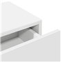 vidaXL Étagère Murale et tiroirs Blanc 60x26,5x15 cm Bois d'ingénierie
