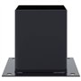 vidaXL Bases de poteau carrées 4 pcs anthracite 101x101 mm, base de clôture en béton, base de poteau de clôture, support de pote