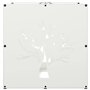 vidaXL Portant de Bois Chauffage Blanc 40x40x40 cm