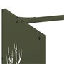 vidaXL Portant de Bois Chauffage Vert Olive 40x40x40 cm