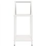 vidaXL Portant de Bois Chauffage Blanc 40x25x60 cm, Support à bûches de cheminée, Support à bûches, Support à bûches, Stockage d