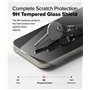 Ringke Easy Slide Tempered Glass Compatible avec Verre Trempé Google Pixel 9a [2 Pack] Qualité HD Transparent Anti-Rayures 9H Du