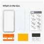 Spigen AlignMaster Verre Trempé compatible avec iPhone SE 3 (2022), iPhone SE 2 (2020), iPhone 8, iPhone 7, 2 Pièces, Résistant