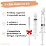 Jenna® | 4pcs Brosse Offerte bebe seringue nasale 10ml | mouche bébé Irrigation nasale enfant rinçage sinus hygiène | Efficace E