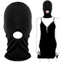 [₿aпaп⇒⭑⇒Toys] Casquette Noire Cagoule déguisement Bouche Ouverte Capuche Costume fête Halloween Cosplay Jeu de rôle fête