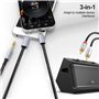 Câble RCA pour téléphone, câble RCA audio auxiliaire adaptateur Light-ning à 2RCA vers jack de 3,5 câble ou audio USB de type C,