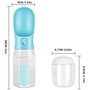Zivacate Bouteille d'eau pour Chien, 600 ML Gourde Voyage pour Chien, Distributeur d'eau Extérieure Multifonctionnel pour Chien 