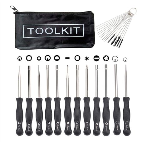 Hippotech Lot de 12 outils de réglage de carburateur avec tournevis acircle pour carburateur commun à 2 cycles - Outil de réglag