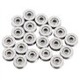 20 pièces 1.4mm profond métal V rainure Guide poulie roulement roue Rail roulements à billes roue 3x12x4mm