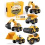 Vanplay 6 en 1 Démonter et Assembler Camion DIY Construction Véhicules Kit pour Enfant Jeu éducatif de Garçons et Filles