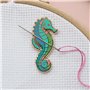 Caterpillar Cross Stitch Aiguille minder - Hippocampe pour point de croix