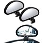 Rétroviseur d'angle mort,Miroir d'angle Mort pour Voiture,2PCS Grand Angle Réglables pour Voiture Camionnette Remorquage (type1)