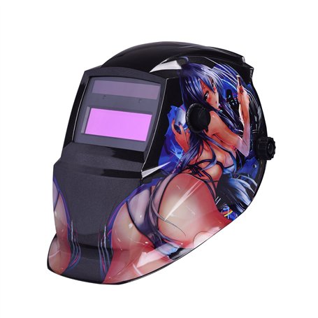 Nuzamas Masque de soudage obscurcissant à énergie solaire - Protection du visage pour Arc Tig Mig - Coupe plasma - Plage de nuan