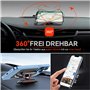 【Lot De 2】Support Telephone Voiture Magnetique【Tout Métal】Aimant Telephone Voiture【360°】Porte Telephone Voiture Aimanté【mains Li
