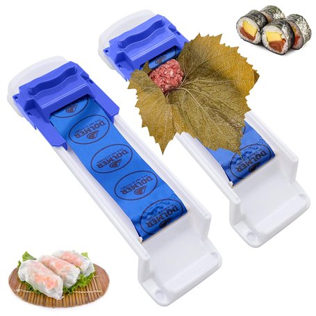Machine à Rouler Les Sushis 2 Pcs Rouleau Viande Aux Légumes Rouleau Feuilles Raisin Kit De Bricolage De Cuisine Pour Les Débuta