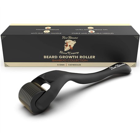 Rouleau pour la pousse de la barbe Red-Blooded | 540 aiguilles en titane de 0