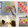 Agoer 1000 Feuillets Notes Sticky Notes de 10 Couleurs Vives, 76 x 76 mm Super Sticky Notes, 100 feuilles/bloc Notes Autocollant