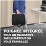 Fellowes Coussin Dorsal Breyta - Support Dorsal Ergonomique, Sangle Ajustable, Matériaux éco-responsables, Transportable avec Un