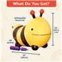 B. toys - Bouncy Boing –– Sauteur gonflable à forme d’abeille –– jouet sauteur d’éveil et de premier âge à enfourcher – 18 mois 