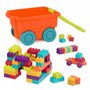 Battat- Locbloc Wagon – Jouet de Blocs de Construction – Jeu d’Imagination pour Enfants de 2 Ans et Plus (54 pièces)