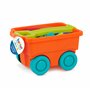 Battat- Locbloc Wagon – Jouet de Blocs de Construction – Jeu d’Imagination pour Enfants de 2 Ans et Plus (54 pièces), BT 2539Z, 