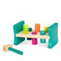 B. toys by Battat BX1762Z - Colorful Pound & Play - Banc en Bois à Marteler pour Insérer les Piquets dans les Formes Leurs Corre