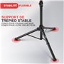 PYLE Support Projecteur et Ordinateur Portable- Support Vidéoprojecteur-Pied pour équipement DJ et Studio - Trépied - Hauteur Ré