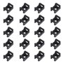 Fippy 150PCS Attache de câble noir supports 23mmx16mm de type selle support de base de câble