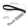 Corde de Traction en Cuir Rétractable pour Chien avec Ressort en Acier Inoxydable pour Petits