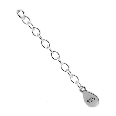 My-Bead Extension Chaîne 6cm Argent 925 pour Colliers et Bracelets Qualité par Bijoutier DIY