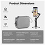 STARTRC PHOTO Sacoche Osmo Mobile 7P,Sacoche de Rangement Portable Om 7 Pro PU pour DJI Osmo Mobile 7P Accessoires pour Stabilis