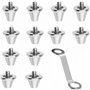 WizeFolk 12 crampons de football robustes crampons de rechange en aluminium