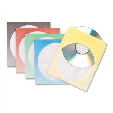Compucessory CCS26504 Lot de 100 enveloppes en papier avec fenêtre pour CD 126 x 126 mm