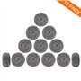 ovwo Lot de 12 Eponge Vaisselle en Acier Inoxydable - Eponge Metallique Haute Qualité, Boule Inox Plancha, Éponges à Récurer trè