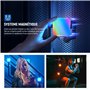 NEEWER Basic Lampe Vidéo RVB Magnétique, Mini Lampe LED RVB 360° CRI96+ 2500-9000K 18 Scènes 3 Sabots Froids et 1/4", 2000mAh Re