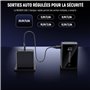 NEEWER Chargeur USB C 100W avec Câble USB C 100W Charge Rapide, Chargeur Mural GaN Adaptateur d'Alimentation AC pour NEEWER HB80
