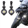Phare Antibrouillard Auxiliaire + Housse de Protection + Harnais de Câblage pour Moto