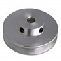 BQLZR Poulie à gorge simple en alliage d'aluminium argenté de 6 mm à alésage fixe pour arbre moteur 3-5 mm