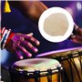 BQLZR Tambourin africain en peau de Beige Diamètre 30 cm