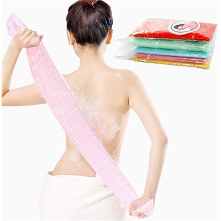 5 Pcs Multicolore En Nylon Japonais Exfoliant Douche Gommage Bain Laver Chiffon Serviette Corps Douche Nettoyage Éponges