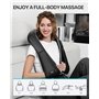 ALLJOY Masseur Cervical, Massage Dos et Cou Épaules avec Chauffage,Appareil de Massage Shiatsu Électrique avec Sac de Rangement,
